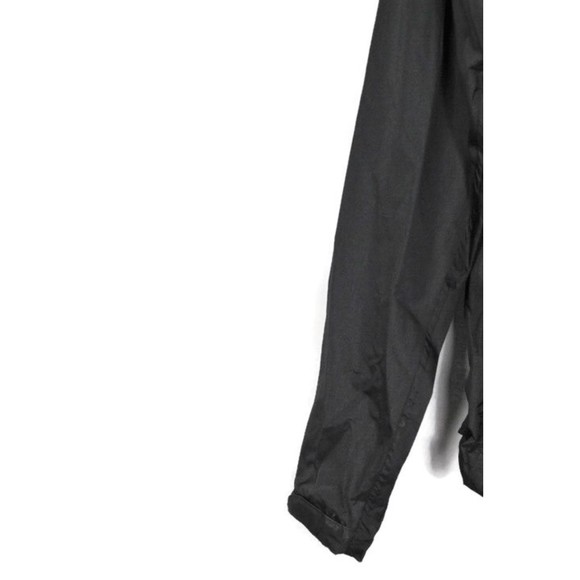 Iceburg Black Men's Windbreaker Light Jacket Front Zip Hoody Medium 014 - Picture 4 of 6